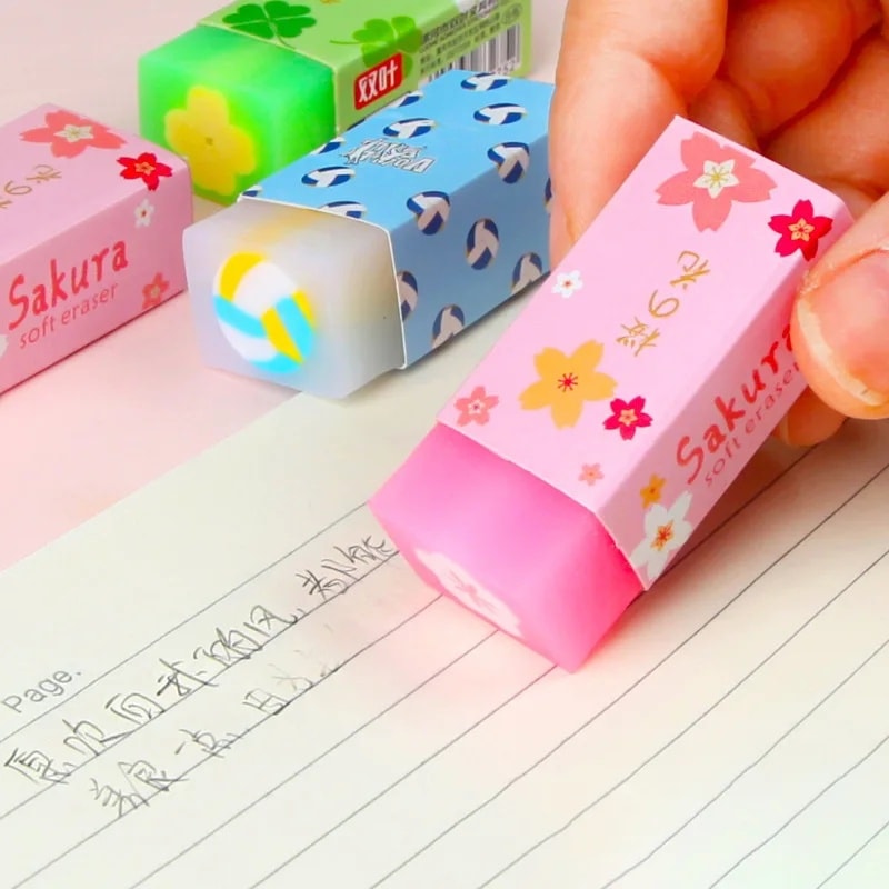 Tochain Sakura erasers