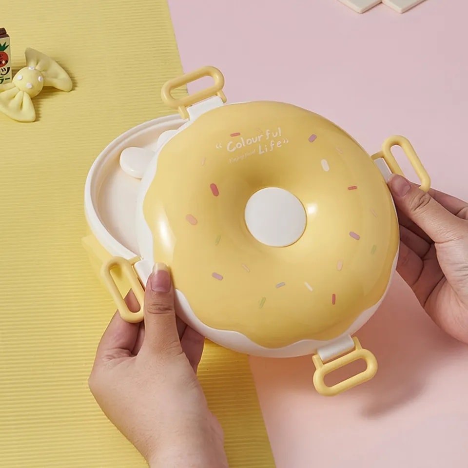 Compact Dounut Lunch Box