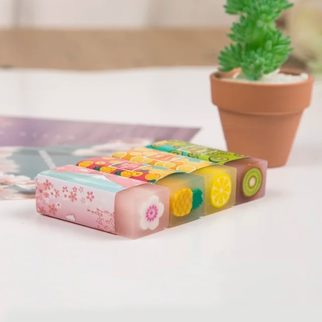 Tochain® Sakura & Fruit erasers