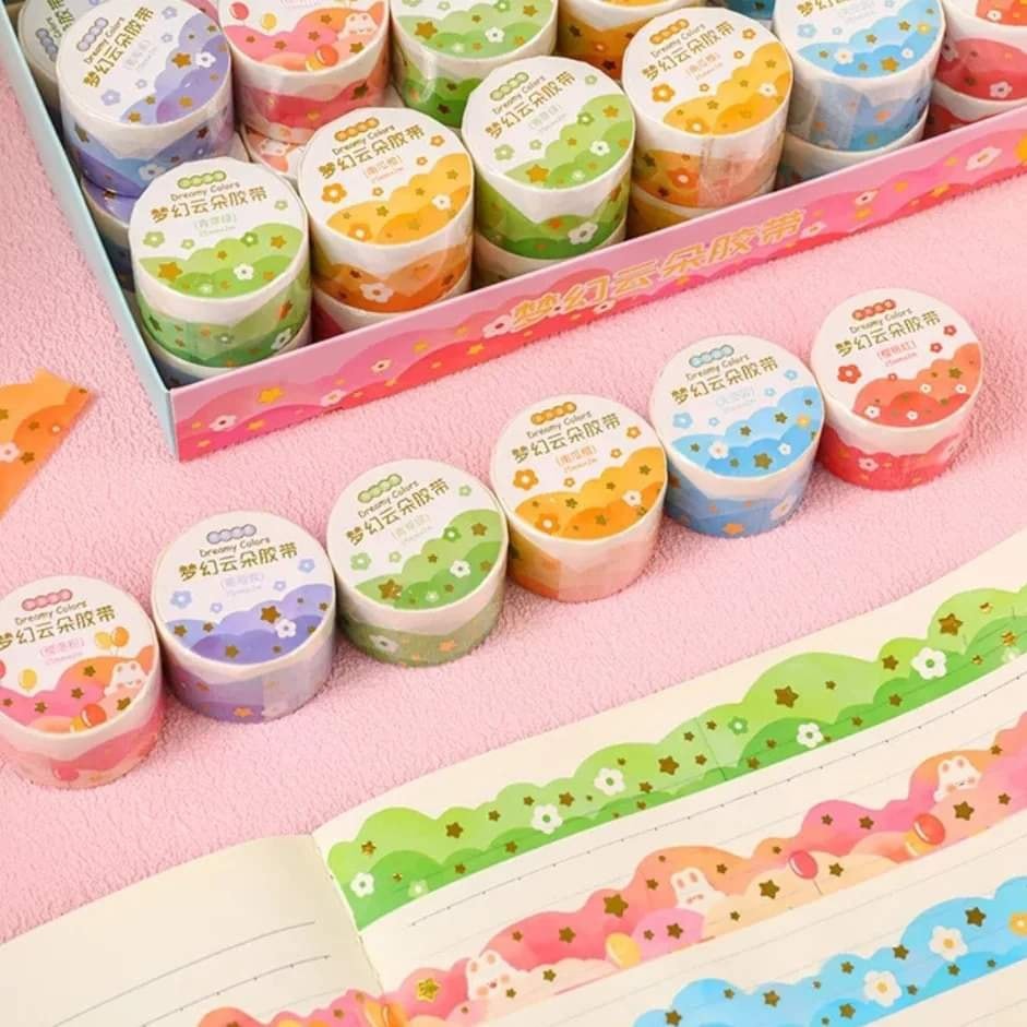 Dreamycolours® Long border washi tapes