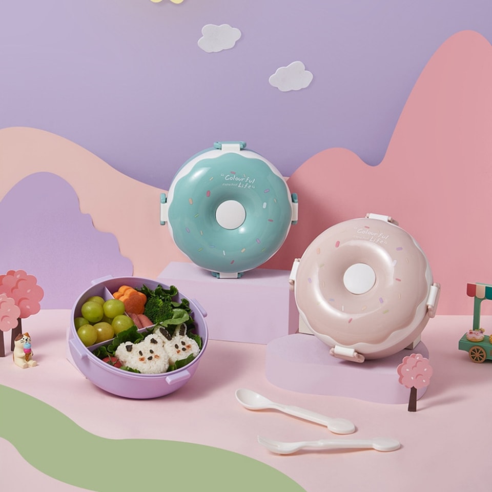 Compact Dounut Lunch Box