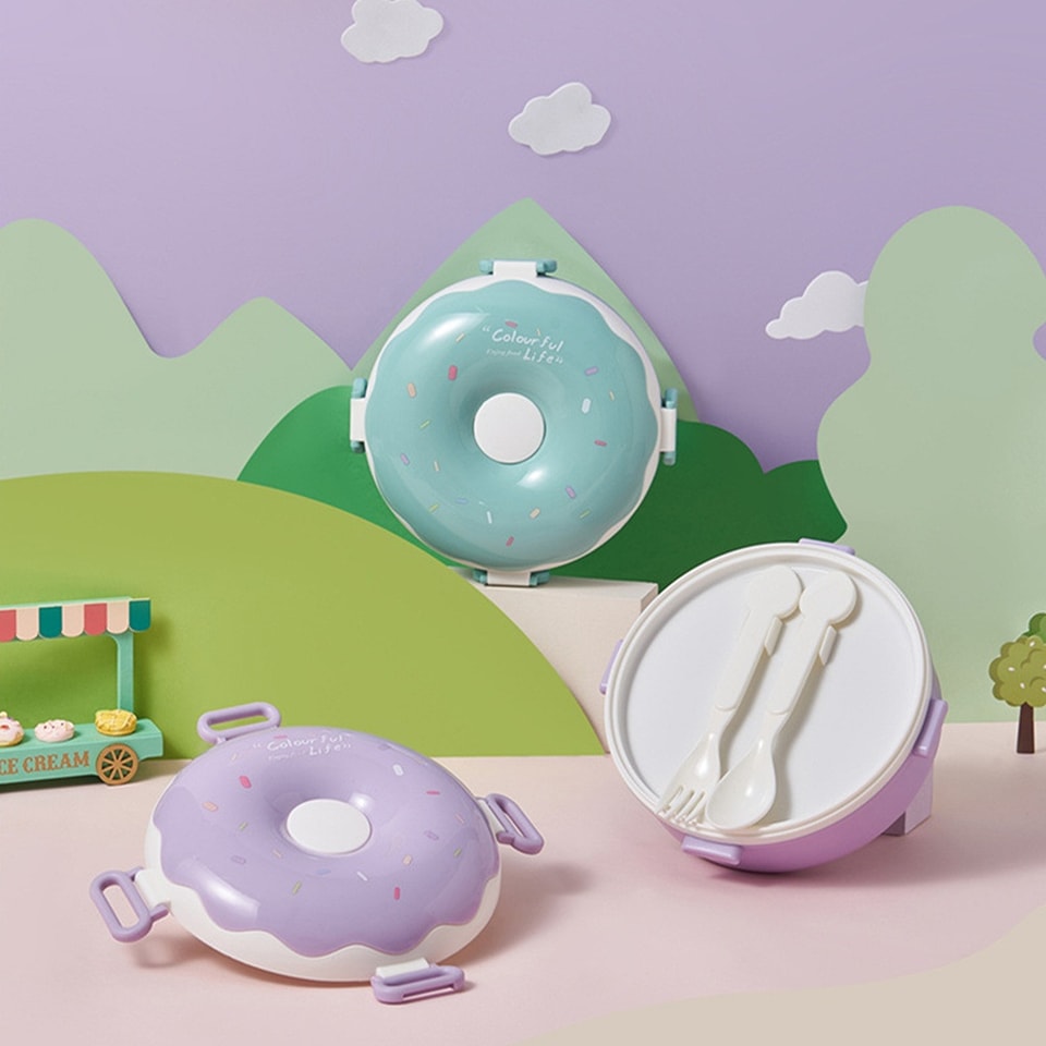 Compact Dounut Lunch Box