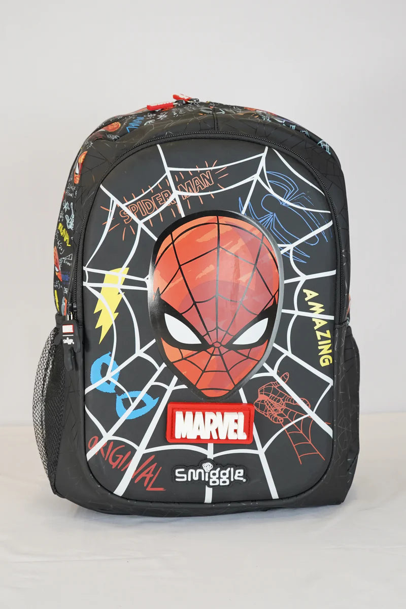 Original Smiggle Spiderman School Bagpack For Grade 1 To Grade 4 Kids