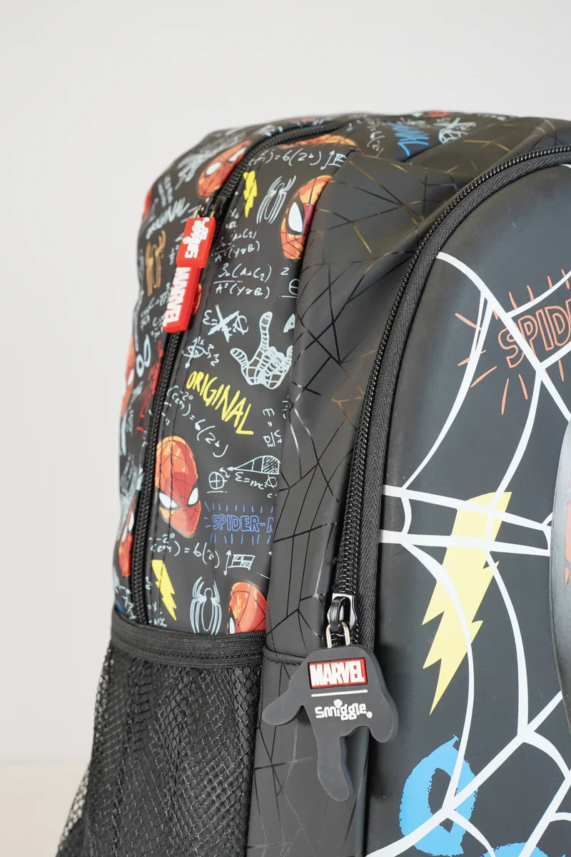 Original Smiggle Spiderman School Bagpack For Grade 1 To Grade 4 Kids