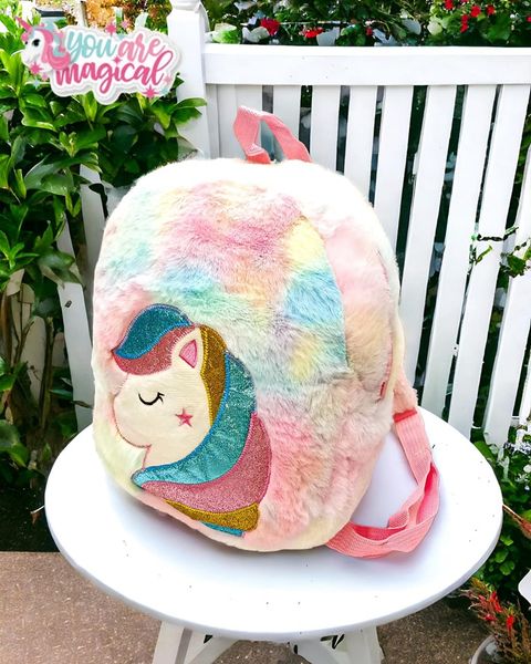 Unicorn plush bag