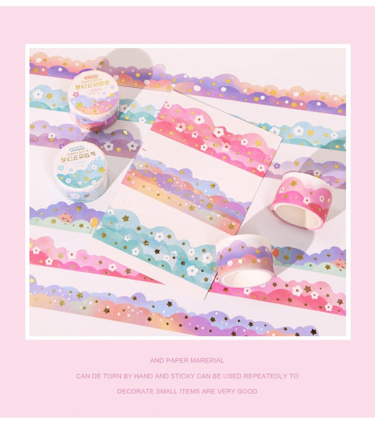 Dreamycolours® Long border washi tapes
