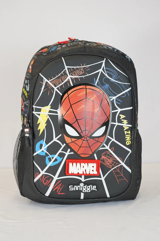Original Smiggle Spiderman School Bagpack For Grade 1 To Grade 4 Kids